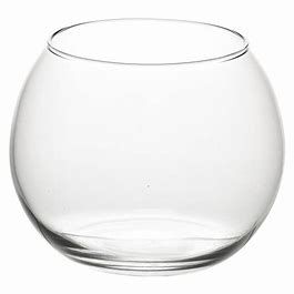 4.875 in. Clear Round Glass Floral Bowl
