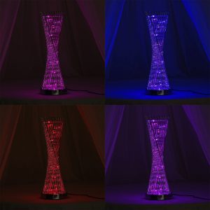 24″ Color Changing LED Spiral Metal Column