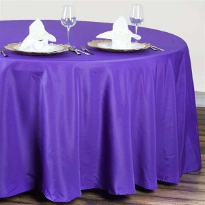 120″ Polyester Round Tablecloth