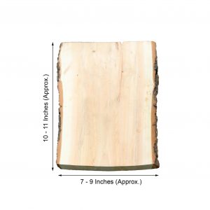 11″x9″ | Rustic Natural Wood Slice