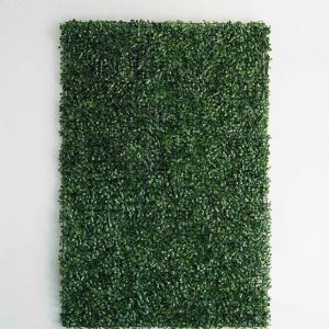 Artificial Boxwood Hedge Small Leaves Faux Foliage Green Garden Wall Mat