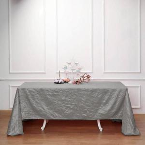 90×156″ Crinkle Crushed Taffeta Rectangular Tablecloth