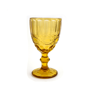 Amber Vintage Goblet